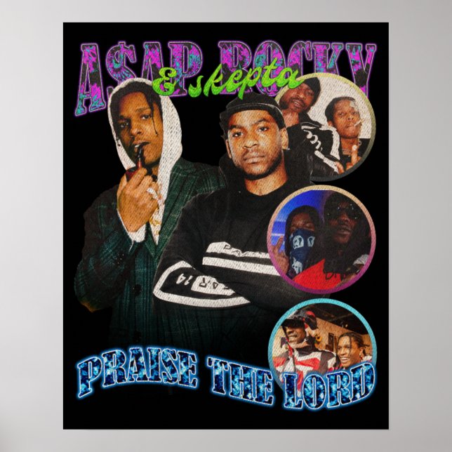 A$AP Rocky, A$AP Rocky Praise The Lord Poster (Front)