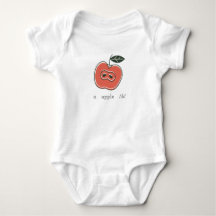 a apple /ă/ baby bodysuit