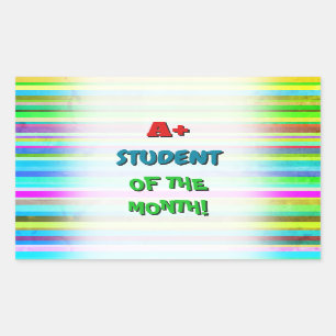 "A attirant+ ÉTUDIANT DU MOIS !" Autocollant