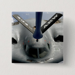 A B-2 Spirit aircraft getting in position 2 Inch Square Button