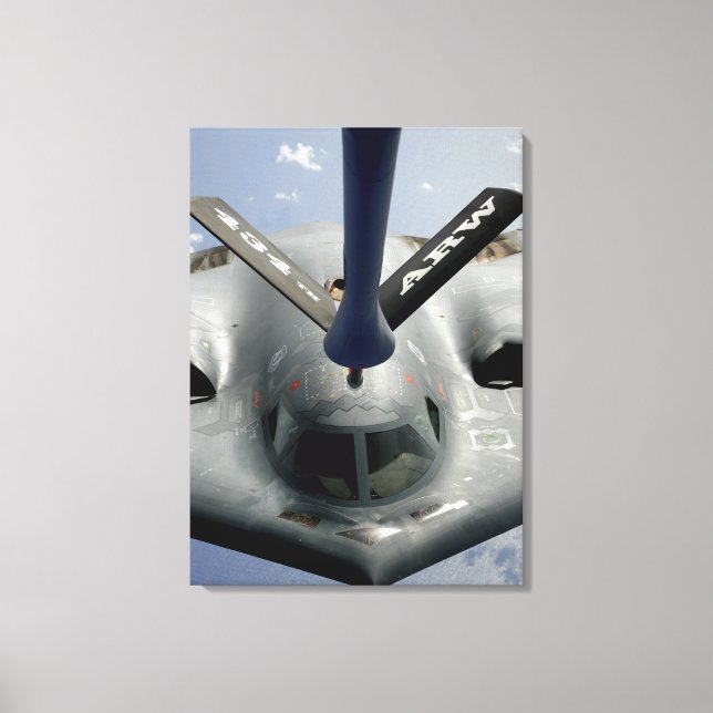 A B-2 Spirit aircraft getting in position Canvas Print (Front)