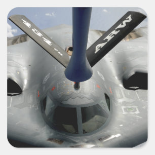A B-2 Spirit aircraft getting in position Square Sticker