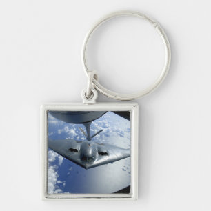 A B-2 Spirit moves into position for refueling Keychain