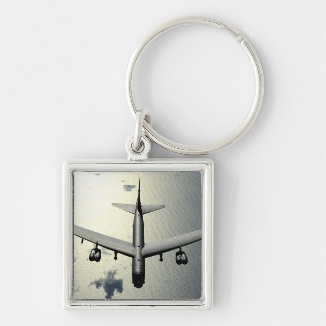 A B-52 Stratofortress in flight 2 Keychain (Front)
