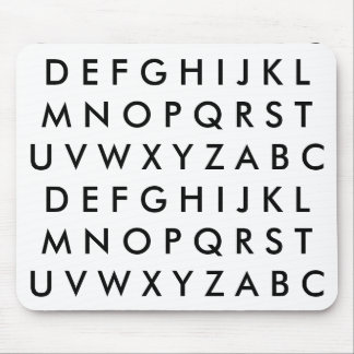 A B C D E F G H I J K L M N O P Q R S T U V W ... MOUSE PAD