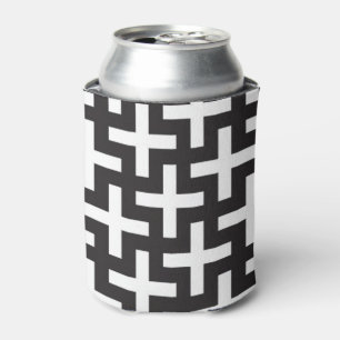 A b&w patterns made with 'plus' sign can cooler