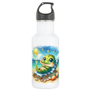 A Baby Croc’s Sunny Escape Personalized 532 Ml Water Bottle