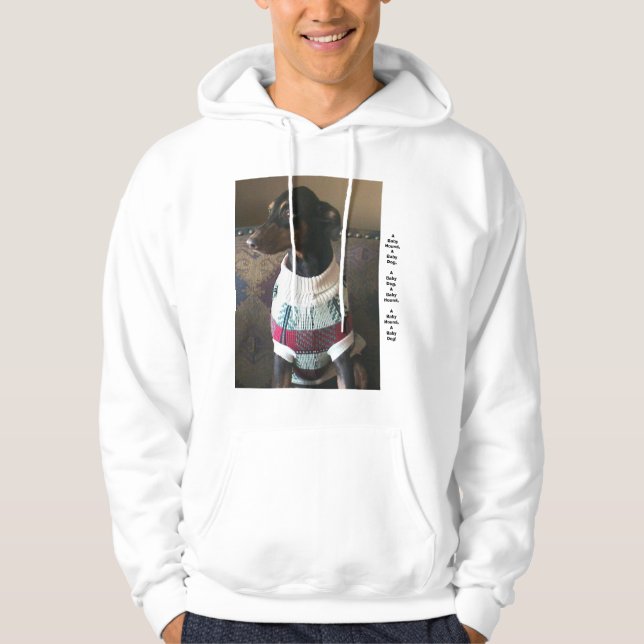 A Baby Dog, A Baby Hound! Hoodie (Front)