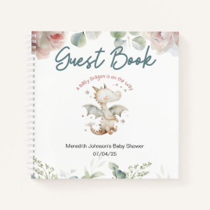 A Baby Dragon is on the Way Bay Shower Guest Book