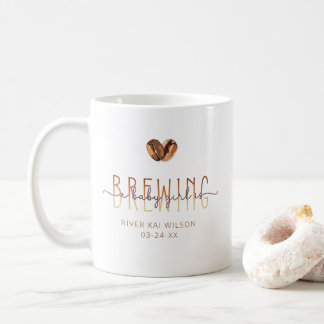 A Baby Girl Is Brewing Coffee Baby Shower Mug