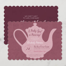 A Baby Girl is Brewing Tea Party Baby Shower