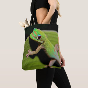 A Baby Green Gecko Tote Bag