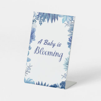 A Baby is Blooming for Shower or Sprinkle 4X6 Sign