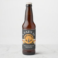 A baby is brewing Baby Shower beer labels