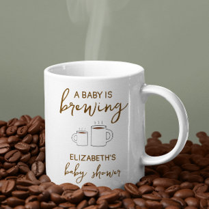 A Baby Is Brewing Baby Shower Coffee Mug