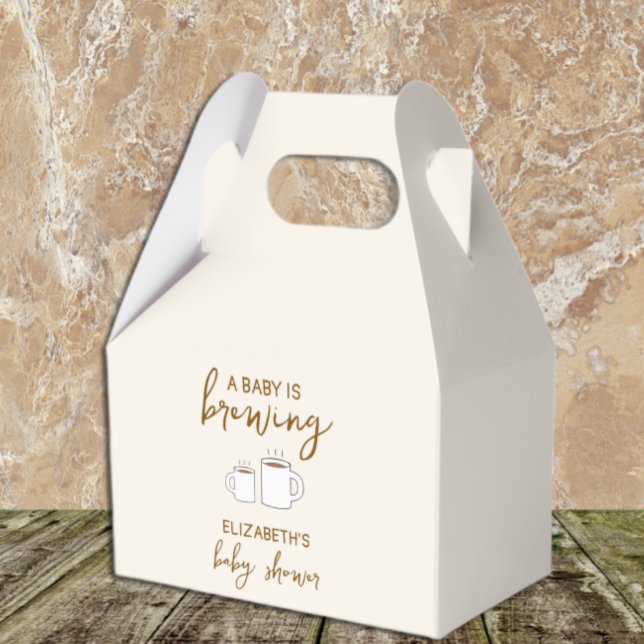 A Baby Is Brewing Baby Shower Favor Box (Creator Uploaded)