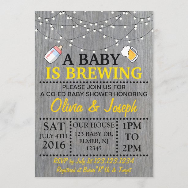 Co Ed Baby Shower Invitations & Announcements | Zazzle CA