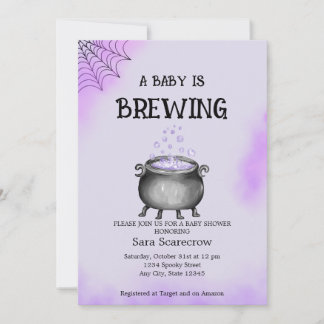 A Baby is Brewing Baby Shower Invitation 