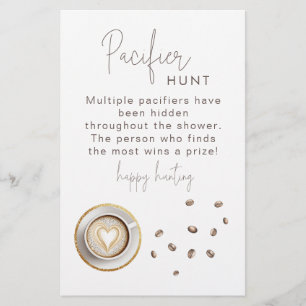 A Baby Is Brewing baby Shower Pacifier Hunt game