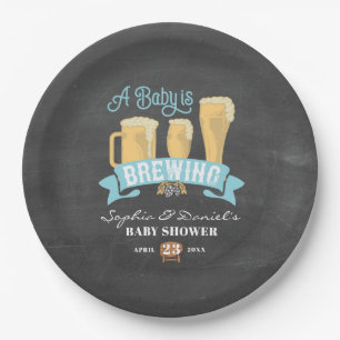 A Baby Is Brewing Baby Shower Paper Plates