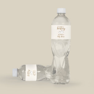 A Baby Is Brewing Baby Shower Water Bottle Label