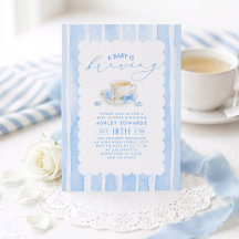 A Baby is Brewing Blue Boy Baby Shower Tea Party