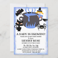 A Baby is Brewing Cauldron Halloween Baby Shower