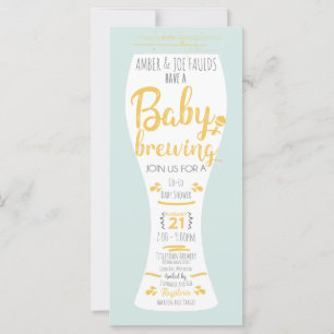 A Baby is Brewing Co-Ed Brewery Baby Shower Invite