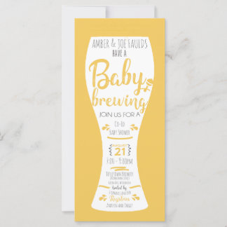 A Baby is Brewing Co-Ed Brewery Baby Shower Invite