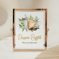 A Baby is Brewing Coffee Baby Shower Diaper Raffle