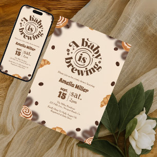 A Baby is Brewing Coffee Baby Shower Invitation