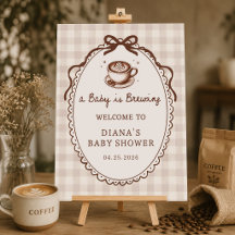 A Baby is Brewing Coffee Baby Shower Welcome