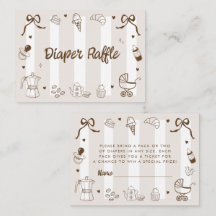 A Baby is Brewing Coffee Cafe Bebe Diaper Raffle