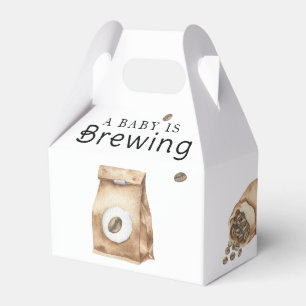 A Baby Is Brewing Coffee Cup Baby Shower Favor Box