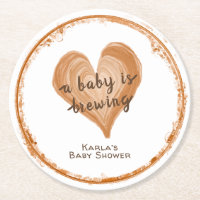 A baby is Brewing Coffee Heart Shower