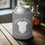 A Baby is Brewing - Gender Neutral Shower Favour Can Cooler<br><div class="desc">A cute design for a new baby's celebration.</div>