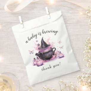A Baby Is Brewing Halloween Baby Shower Favour Bag