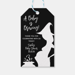A Baby is Brewing!  Halloween Baby Shower  Gift Tags