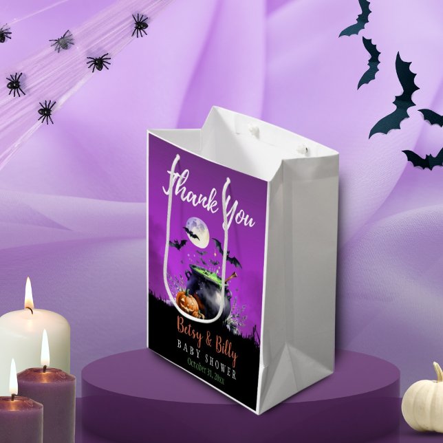A Baby Is Brewing Halloween Baby Shower Medium Gift Bag (Creator Uploaded)