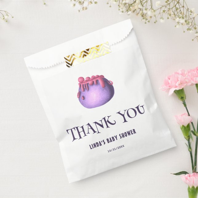 A Baby is Brewing Halloween Baby Shower Thank You Favour Bag (Sealed)