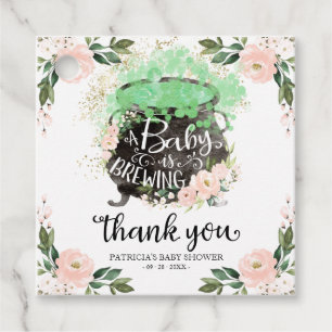 A Baby Is Brewing Halloween Baby Shower Thank You  Favour Tags