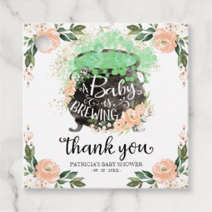 A Baby Is Brewing Halloween Baby Shower Thank You  Favour Tags