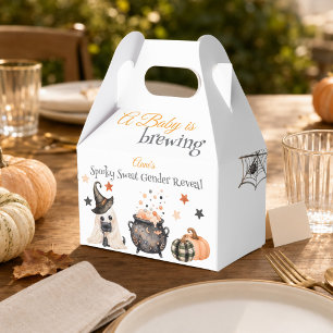 A Baby Is Brewing Halloween Gable Treat Favor Box