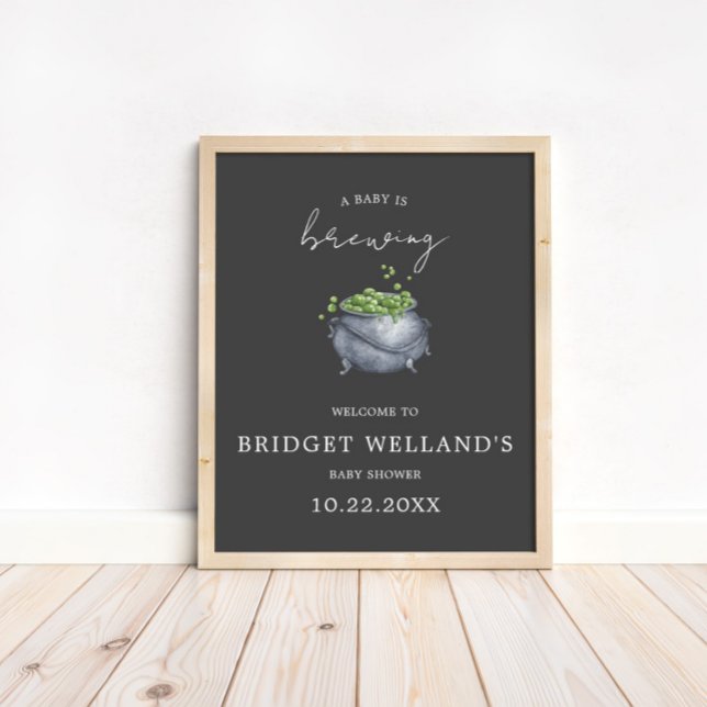 A Baby is Brewing Halloween | Poster (Available for print and instant digital download!)