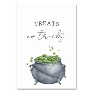 A Baby is Brewing Halloween Treats & No Tricks T Table Number