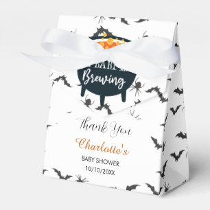 A Baby Is Brewing Halloween Witch Baby Shower Favor Box