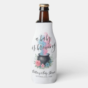 A Baby Is Brewing He or She Cauldron Bottle Cooler