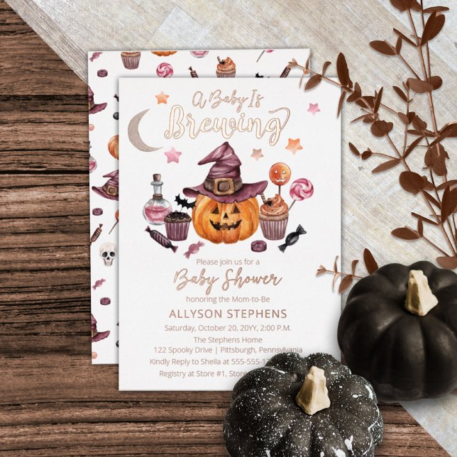 A Baby Is Brewing Jack-O-Lantern Halloween Shower  (Creator Uploaded)