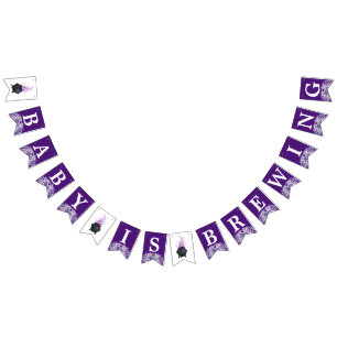 A Baby is Brewing October Halloween Baby Bunting Flags