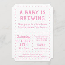 A Baby is Brewing, Shower Invite